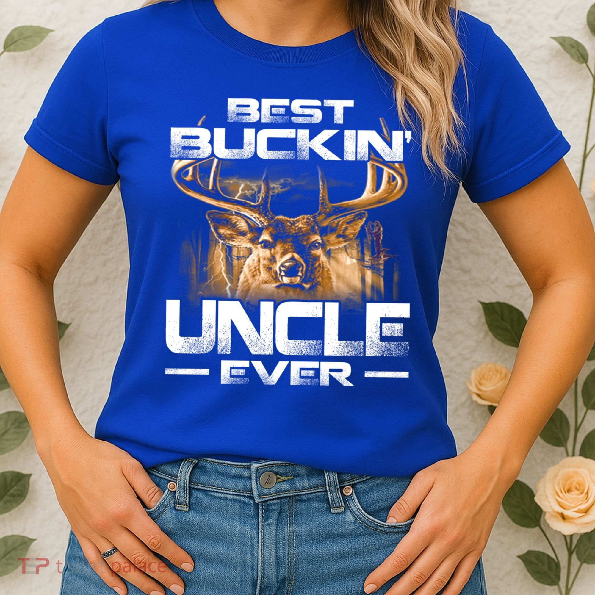 Best Buckin Uncle Ever Deer Hunting Bucking Father Gift Women's T-Shirt