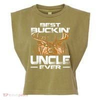 Best Buckin Uncle Ever Deer Hunting Bucking Father Gift Garment-Dyed Women's Muscle Tee thumb 0
