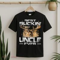 Best Buckin' Uncle Ever Deer Hunting Bucking Father T-Shirt thumb 2