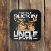 Best Buckin' Uncle Ever Deer Hunting Bucking Father Coaster thumb 0