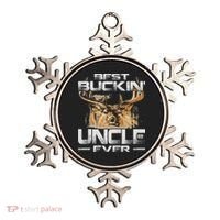 Best Buckin' Uncle Ever Deer Hunting Bucking Father Ornament thumb 0