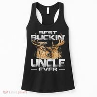 Best Buckin' Uncle Ever Deer Hunting Bucking Father Women's Tank Top thumb 0