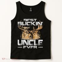 Best Buckin' Uncle Ever Deer Hunting Bucking Father Tank Top thumb 2