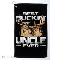 Best Buckin' Uncle Ever Deer Hunting Bucking Father Golf Towel thumb 0
