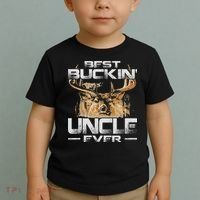 Best Buckin' Uncle Ever Deer Hunting Bucking Father Toddler T-Shirt thumb 2