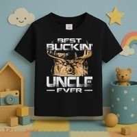 Best Buckin' Uncle Ever Deer Hunting Bucking Father Toddler T-Shirt thumb 3