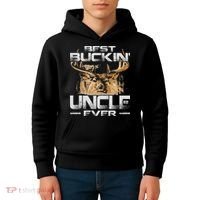 Best Buckin' Uncle Ever Deer Hunting Bucking Father Kids Hoodie thumb 4