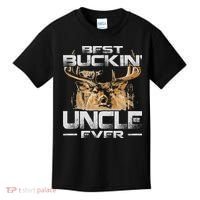 Best Buckin' Uncle Ever Deer Hunting Bucking Father Kids T-Shirt thumb 0