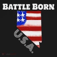 Battle Born Usa Nevada State Doggie Tank thumb 4