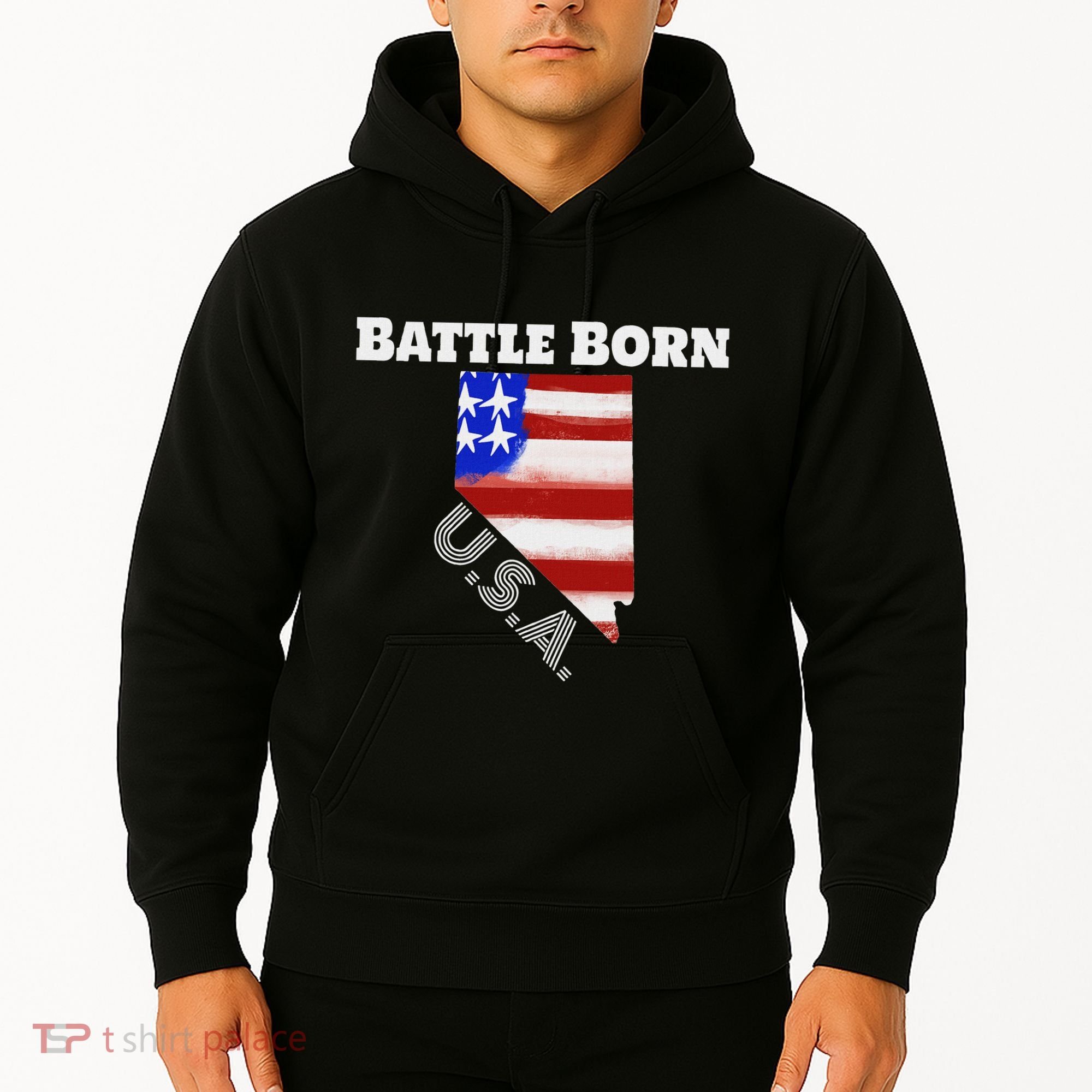 Battle Born Usa Nevada State Hoodie