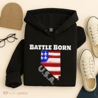 Battle Born Usa Nevada State Hoodie thumb 4