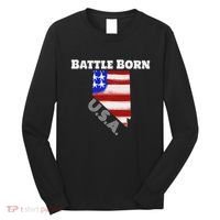 Battle Born Usa Nevada State Long Sleeve Shirt thumb 0