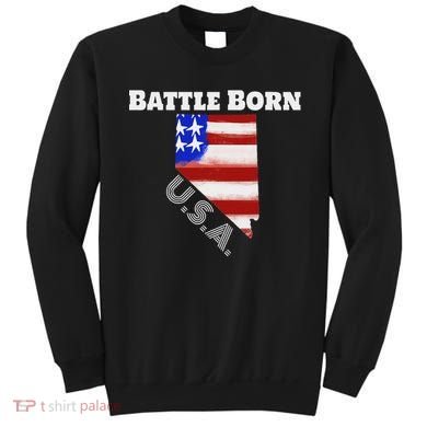Battle Born Usa Nevada State Sweatshirt