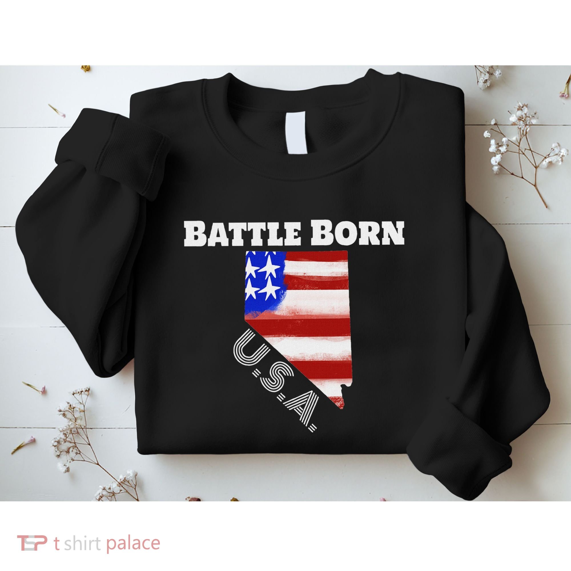 Battle Born Usa Nevada State Sweatshirt