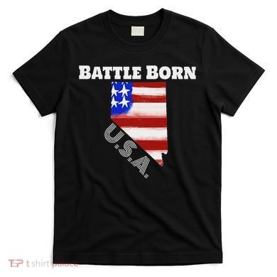 Battle Born Usa Nevada State T-Shirt