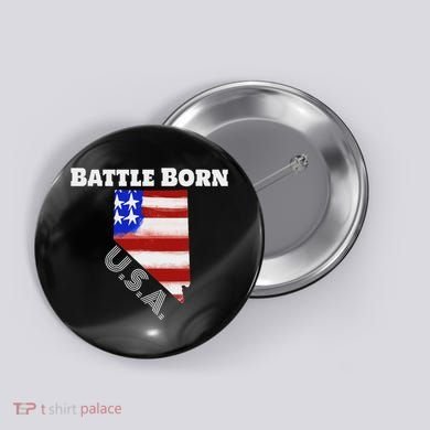Battle Born Usa Nevada State Button