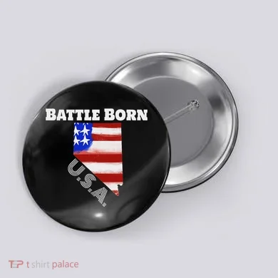 Battle Born Usa Nevada State Button