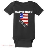 Battle Born Usa Nevada State Baby Bodysuit thumb 0
