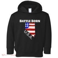 Battle Born Usa Nevada State Toddler Hoodie thumb 0