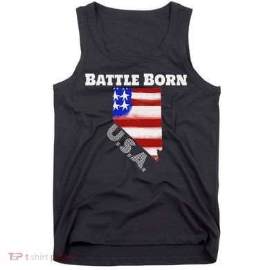 Battle Born Usa Nevada State Tank Top