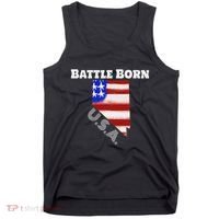 Battle Born Usa Nevada State Tank Top thumb 0