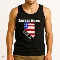 Battle Born Usa Nevada State Tank Top thumb 3