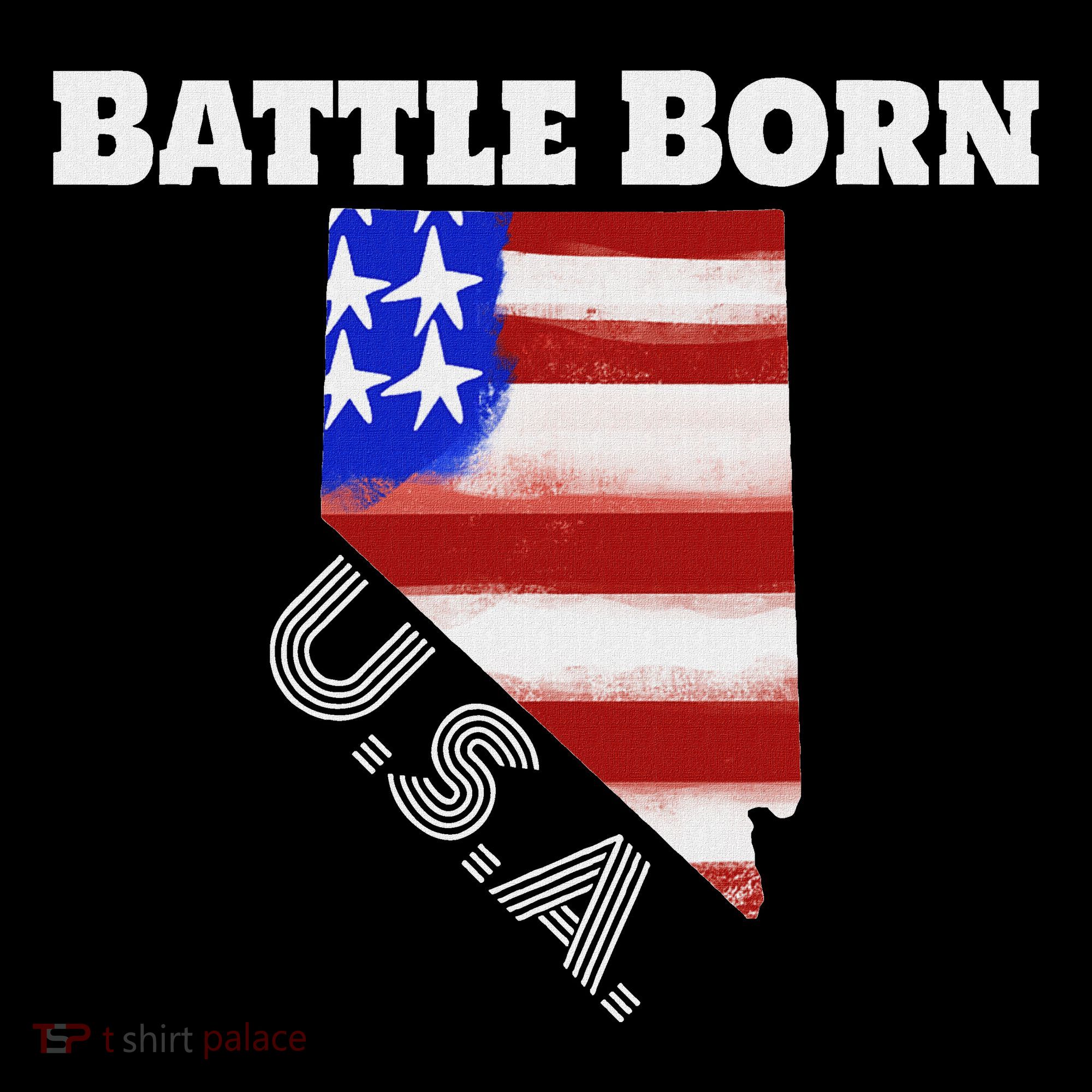 Battle Born Usa Nevada State Tank Top