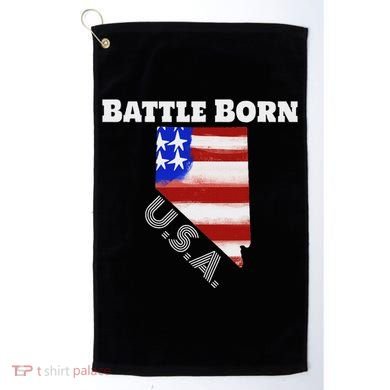 Battle Born Usa Nevada State Golf Towel