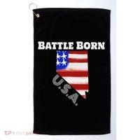 Battle Born Usa Nevada State Golf Towel thumb 0