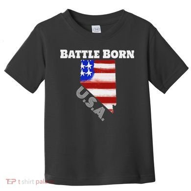 Battle Born Usa Nevada State Toddler T-Shirt