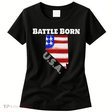 Battle Born Usa Nevada State Women's T-Shirt