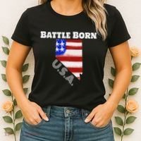 Battle Born Usa Nevada State Women's T-Shirt thumb 2