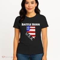 Battle Born Usa Nevada State Women's T-Shirt thumb 4