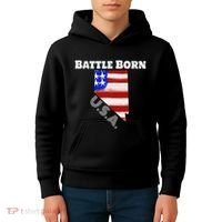 Battle Born Usa Nevada State Kids Hoodie thumb 4