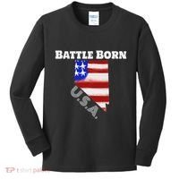 Battle Born Usa Nevada State Kids Long Sleeve Shirt thumb 0