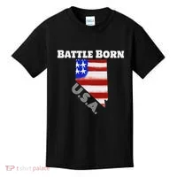 Battle Born Usa Nevada State Kids T-Shirt thumb 0