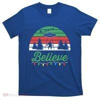 Bigfoot Believe Ufo Aliens Santa Claus Reindeer Christmas Great Gift T-Shirt thumb 0