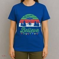 Bigfoot Believe Ufo Aliens Santa Claus Reindeer Christmas Great Gift T-Shirt thumb 4