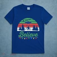 Bigfoot Believe Ufo Aliens Santa Claus Reindeer Christmas Great Gift T-Shirt thumb 5