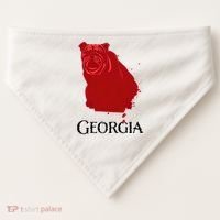 Bulldog/Georgia USA-Made Doggie Bandana thumb 0