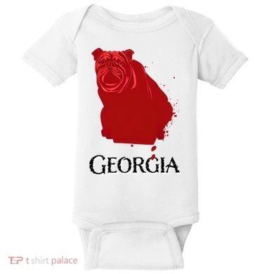 Bulldog/Georgia Baby Bodysuit