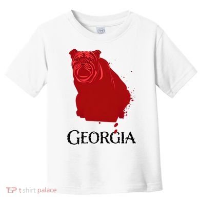 Bulldog/Georgia Toddler T-Shirt