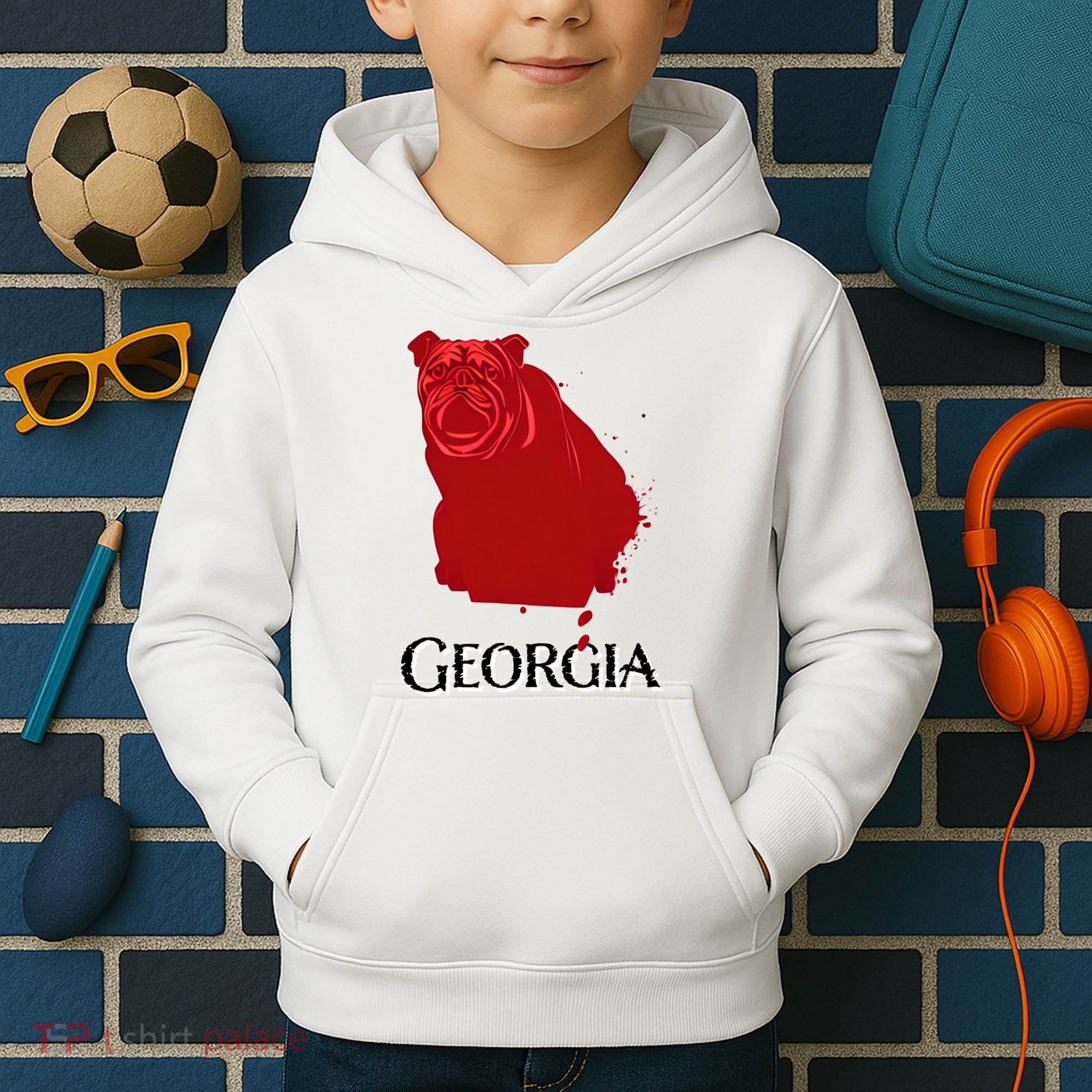Bulldog/Georgia Kids Hoodie
