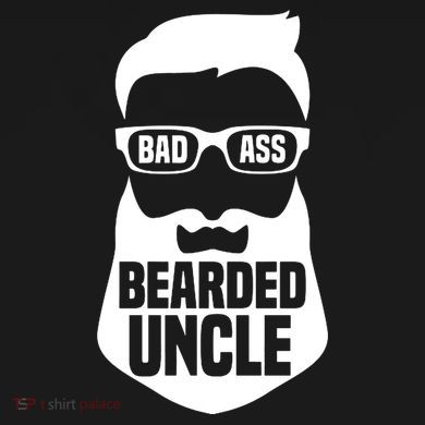 Badass Bearded Uncle Drawstring Bag