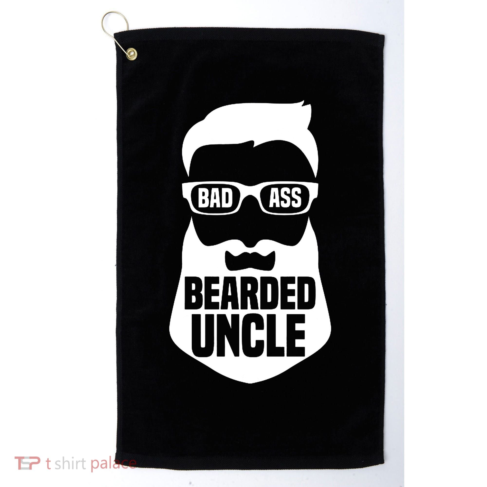 Badass Bearded Uncle Golf Towel