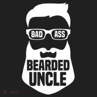 Badass Bearded Uncle Golf Towel thumb 3