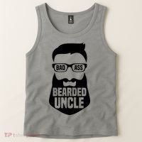 Badass Bearded Uncle Tank Top thumb 2