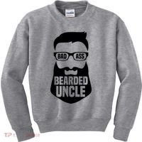 Badass Bearded Uncle Kids Sweatshirt thumb 0