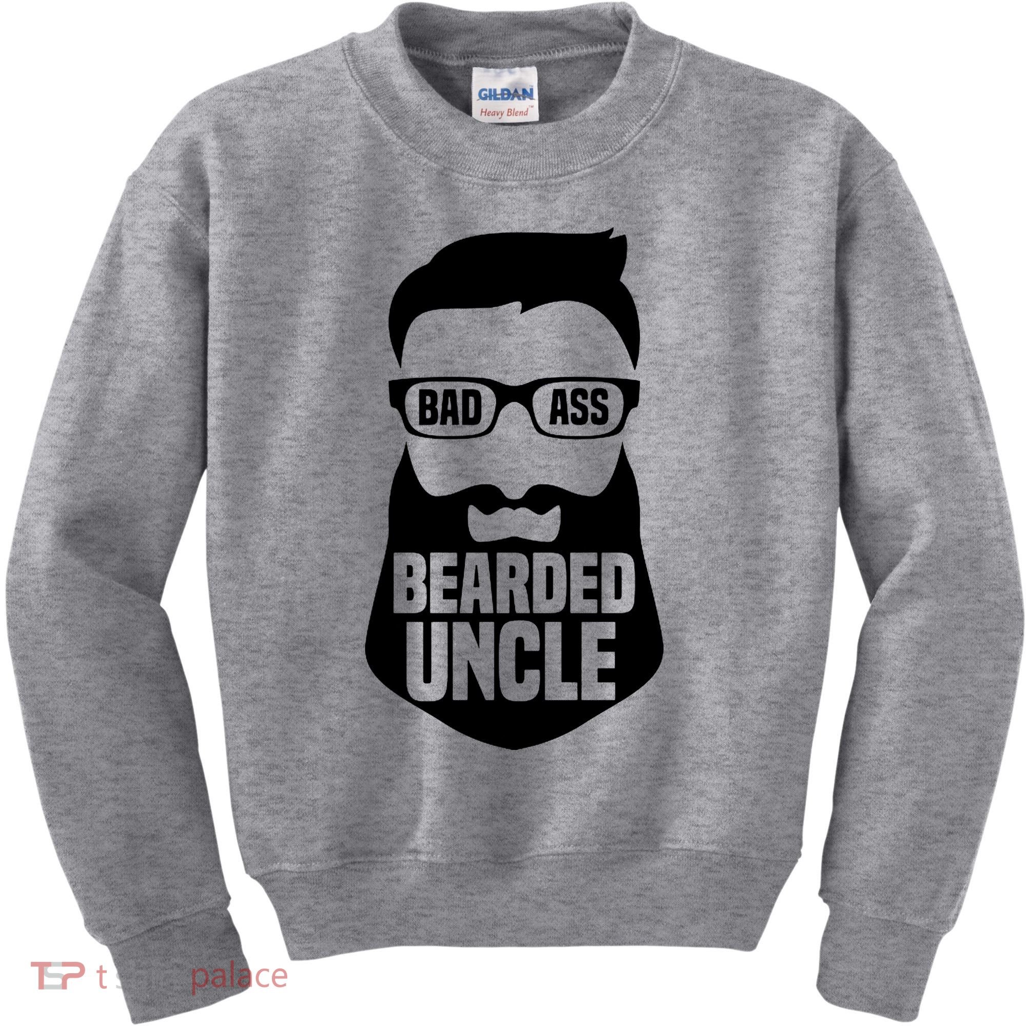Badass Bearded Uncle Kids Sweatshirt