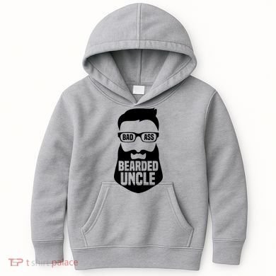 Badass Bearded Uncle Kids Hoodie